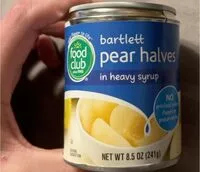 Mängden socker i Bartlett Pear Halves In Heavy Syrup