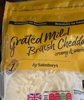 Mängden socker i Grated mild. British cheddar