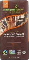 Mängden socker i Tiger bar dark chocolate with expresso beans