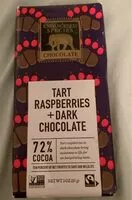 Mängden socker i Tart raspberries+dark chocolate
