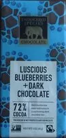 Mängden socker i Cacao dark chocolate with blueberries