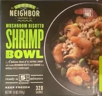 Mängden socker i Mushroom Risotto Shrimp Bowl
