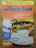 Mängden socker i Langkorn-Reis 10 Minuten