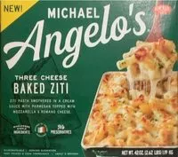 Mängden socker i Three cheese baked ziti pasta smothered in a