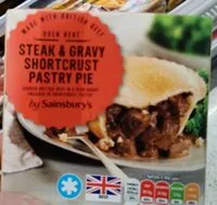 Mängden socker i Steak and gravy pie