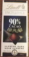 Mängden socker i Supreme Dark Lindt Excellence