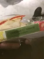 Mängden socker i Cheddar et tomate sur un petit pain