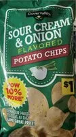 Mängden socker i Sour cream & onion potato chips
