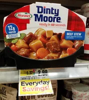 Mängden socker i Beef stew made with fresh potatoes and carrots