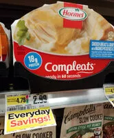 Mängden socker i Chicken breast & gravy with mashed potatoes with rib meat roasted white meat chicken with creamy mashed potatoes and flavorful chicken gravy