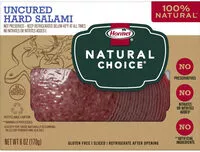 Mängden socker i Natural choice, uncured hard salami