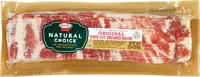 Mängden socker i Natural choice original thick cut uncured bacon