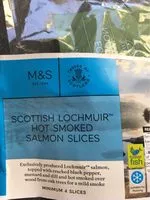 Mängden socker i Scottish lochmuir hot smoked salmon slices