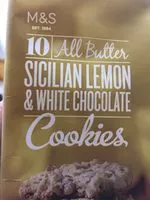 Mängden socker i Cookies sicilian lemon & white chocolate