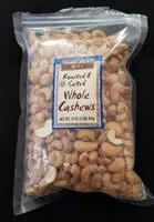 Mängden socker i Roasted & Salted Whole Cashews