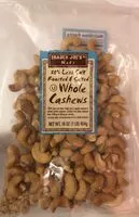 Mängden socker i Whole cashews