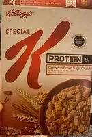 Mängden socker i Protein cereal, cinnamon brown sugar crunch