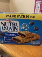 Mängden socker i Nutri Grain Blueberry bars