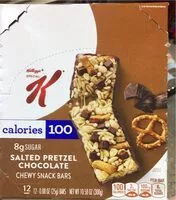 Mängden socker i Salted pretzel chocolate chewy snack bar