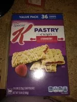 Mängden socker i Crisps pastry bar, strawberry