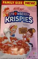 Mängden socker i Strawberry flavored sweetened rice cereal, strawberry
