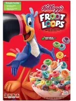 Mängden socker i Kellogs froot loops box