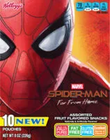 Mängden socker i Assorted fruit flavored snacks