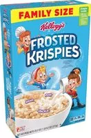 Mängden socker i Frosted krispies sweetened toasted rice cereal