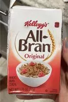 Mängden socker i Kellogg'S All Bran Cereal Original 1.76Oz