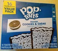 Mängden socker i Pop tarts Frosted Cookies & Crème