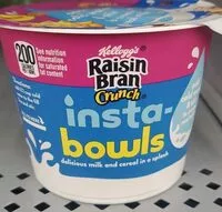 Mängden socker i Raisin bran crunch insta bowl