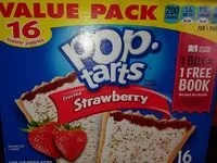 Mängden socker i Toaster pastries, frosted strawberry