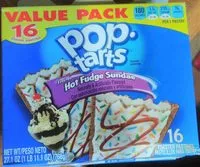 Mängden socker i Toaster pastries, frosted hot fudge sundae