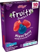 Mängden socker i Fruity snacks mixed berry gluten free fat free