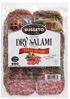 Mängden socker i Italian dry salami black pepper coated