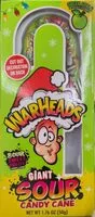 Mängden socker i Warheads giant sour candy cane