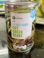 Mängden socker i Cut Green Beans
