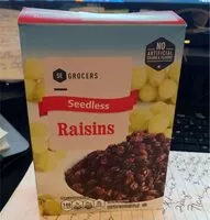 Mängden socker i Raisins