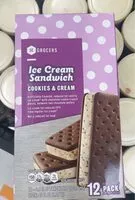 Mängden socker i Ice cream sandwich