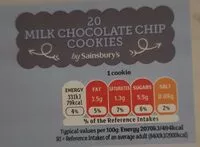 Mängden socker i Sainsbury's 20 Milk Chocolate Cookies