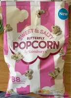 Mängden socker i Sweet and salty butterfly popcorn