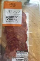 Mängden socker i Chorizo crisps