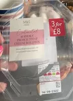 Mängden socker i Smoky prosciutto and cheese rollitos