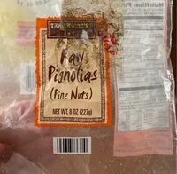 Mängden socker i Raw pignolias