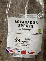 Mängden socker i Asparagus spears