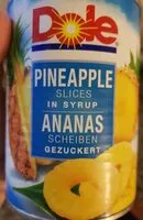 Mängden socker i Ananas au sirop en boite