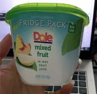 Mängden socker i Mixed fruit in fruit juice