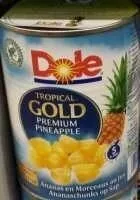 Mängden socker i Dole Tropical Pineapple Chunks Juice 567G