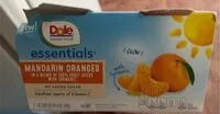 Mängden socker i Dole Essentials Mandarin Oranges