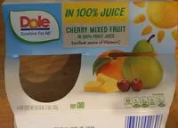 Mängden socker i Cherry Mixed Fruit in 100% Fruit Juice